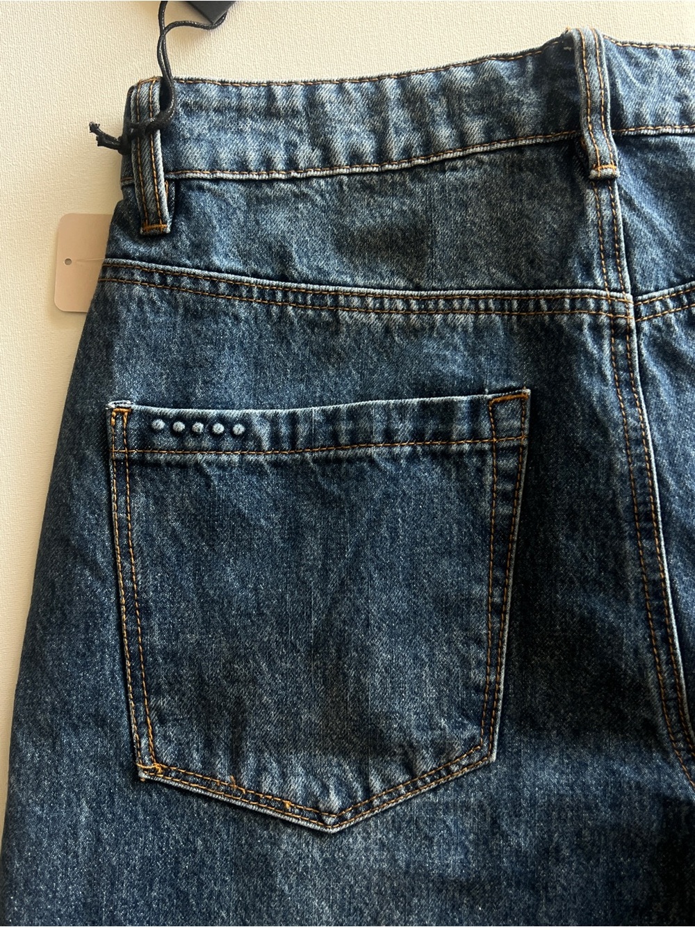 NWT Blanknyc The Harrison Low Rise Baggy Ankle Tie Jeans 27 Midnight Contrast - Picture 8 of 17